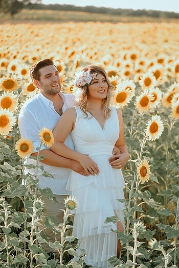 Diğer Beyaz nikah, dış çekim elbisesi