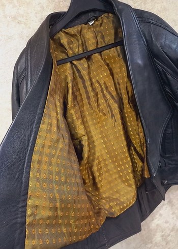 vintage deri ceket - Görsel 4