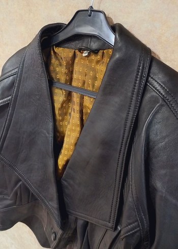 vintage deri ceket - Görsel 2
