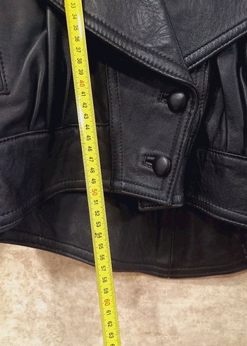 vintage deri ceket - Görsel 3