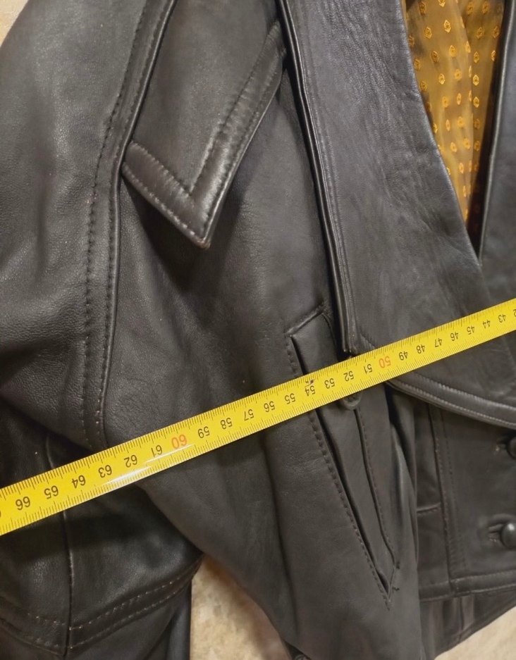 vintage deri ceket - Görsel 5