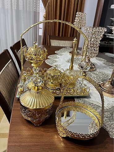 Gold mevlüt tütsü takımı