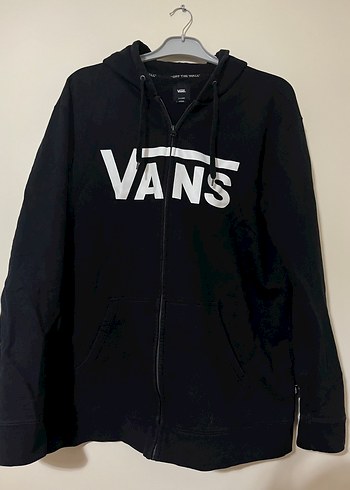 Vans Siyah Fermuarlı erkek hırka