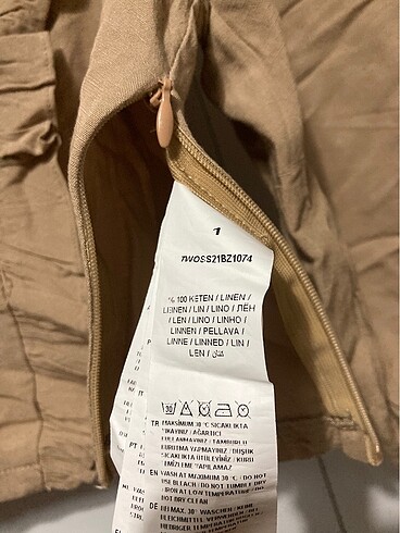 Bej keten crop - Görsel 5