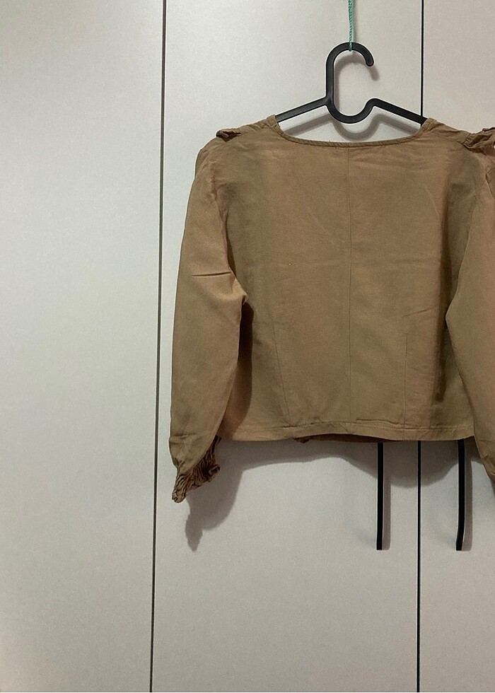 Bej keten crop - Görsel 2