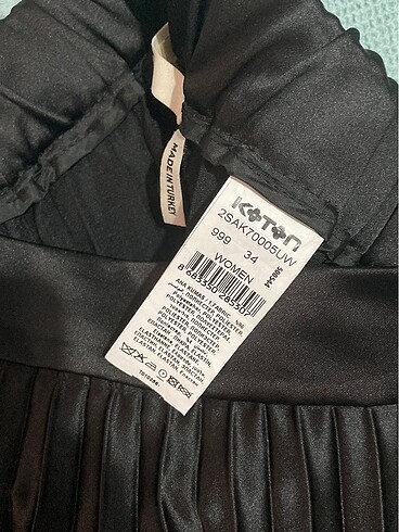 Siyah midi boy etek - Görsel 4