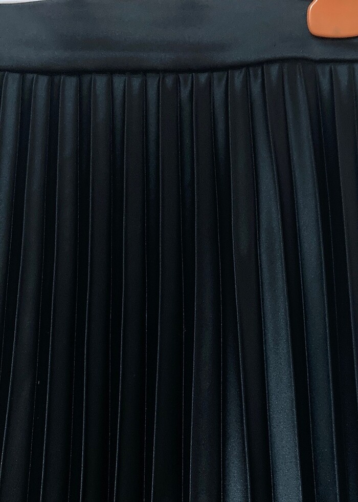 Siyah midi boy etek - Görsel 2