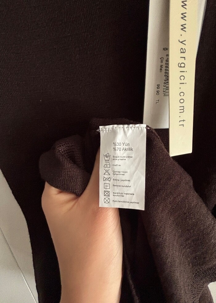 Yargıcı triko elbise - Görsel 4