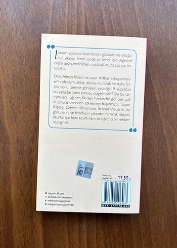 İnsan Bilgeliği Üzerine Aforizmalar - Arthur Schopenhauer - Görsel 2