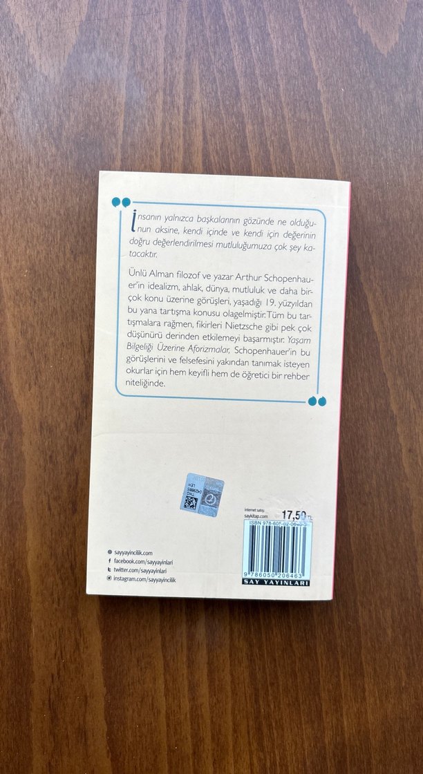 İnsan Bilgeliği Üzerine Aforizmalar - Arthur Schopenhauer - Görsel 2