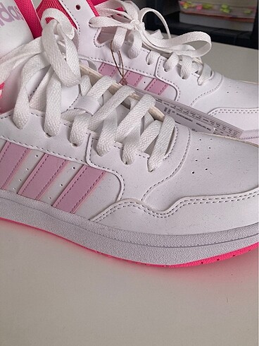 38 Beden pembe Renk Adidas Hoops 3 Mid sıfır