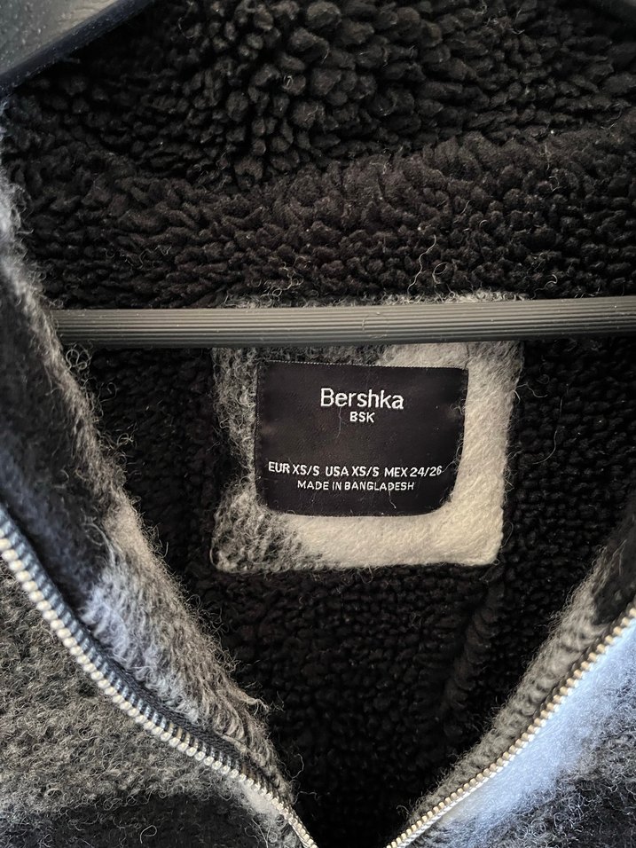 Gri Ekoseli kadın polar - Görsel 2