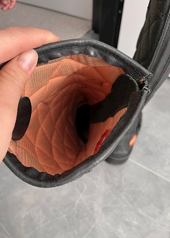 Siyah Deri Biker Dizüstü Botlar - Görsel 6