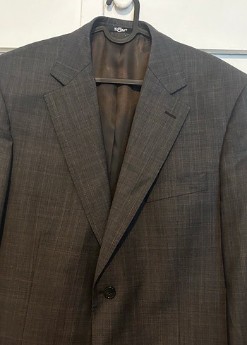 Kiğılı Koyu Gri Erkek Düz Desensiz Takım Elbise - Görsel 2