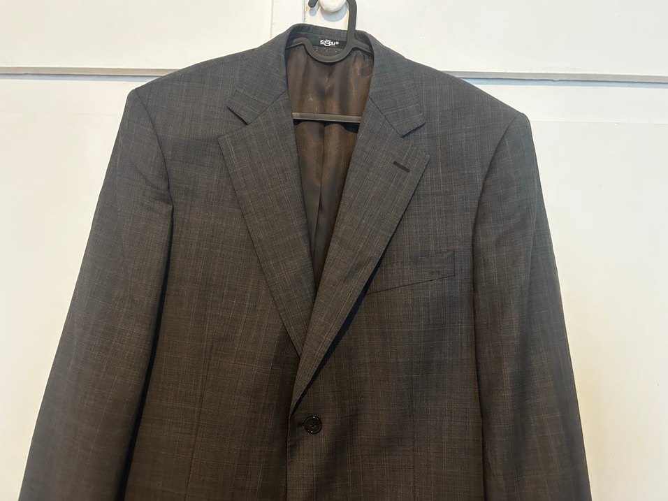 Kiğılı Koyu Gri Erkek Düz Desensiz Takım Elbise - Görsel 2