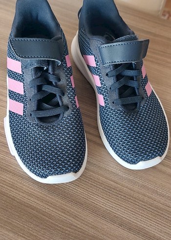 Sıfır Adidas Kız Çocuk lacivert pembe Bağcıksız Spor Ayakkabı - Görsel 6