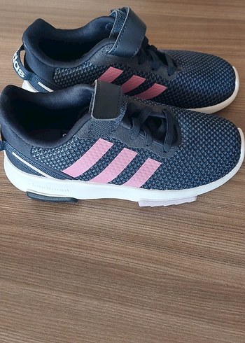 Sıfır Adidas Kız Çocuk lacivert pembe Bağcıksız Spor Ayakkabı - Görsel 5