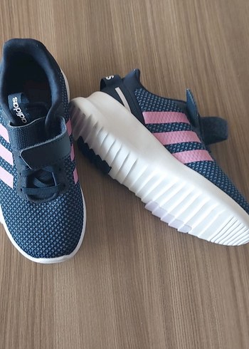Sıfır Adidas Kız Çocuk lacivert pembe Bağcıksız Spor Ayakkabı - Görsel 2