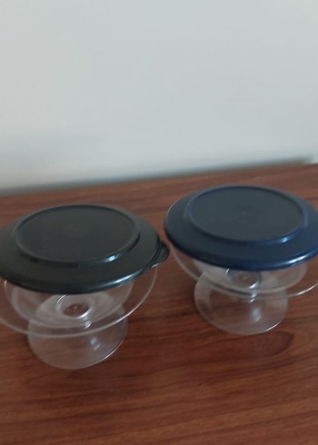 Siyah-Lacivert Ayaklı Kapaklı Saklama Kapları - Görsel 2