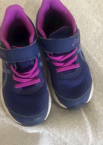 Kız Çocuk Mor Bağcıklı Asics Spor Ayakkabı - Görsel 4