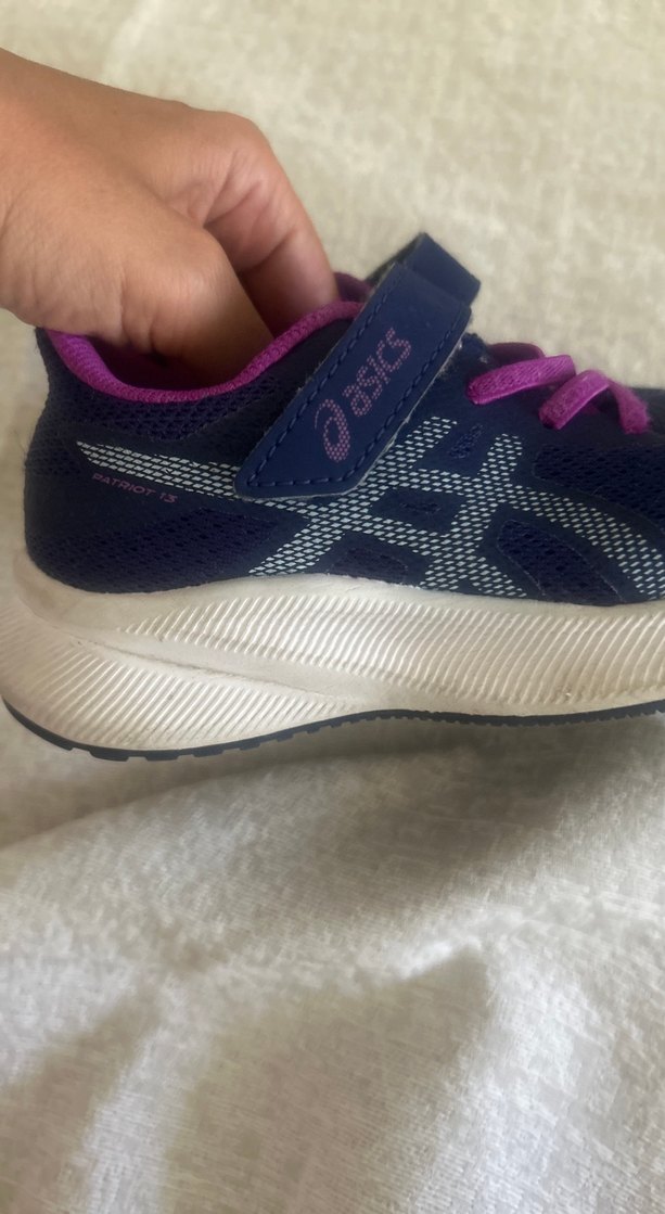 Kız Çocuk Mor Bağcıklı Asics Spor Ayakkabı - Görsel 5