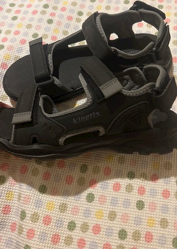 Erkek Siyah Bantlı Kauçuk Sandalet - Görsel 3