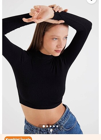 Addax Seamless Crop Bluz