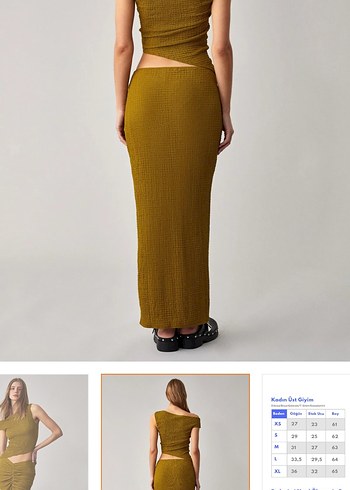 s Beden Slim Fit Örme Yeşil Bluz