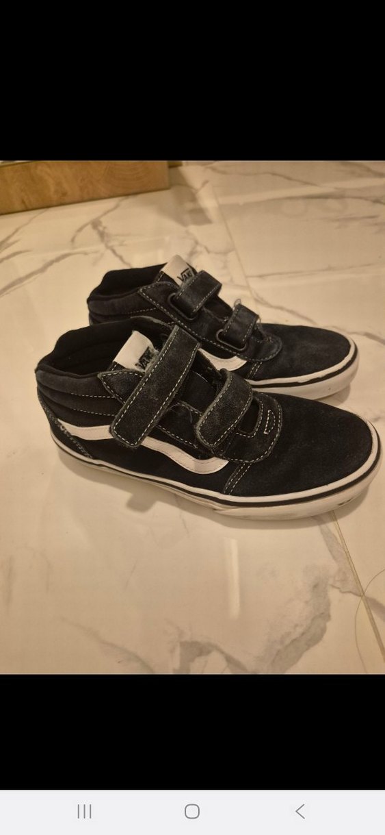 kız çocuk Vans Siyah 
Spor Ayakkabı - Görsel 2