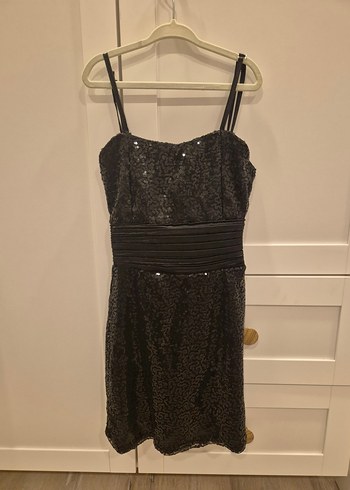 Drapeli Siyah Uzun Kollsuz ek pelerinli çocuk abiye  Elbise - Görsel 2