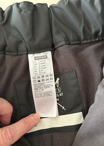 Siyah Erkek çocuk  Kayak Pantolonu Fermuarlı - Görsel 4