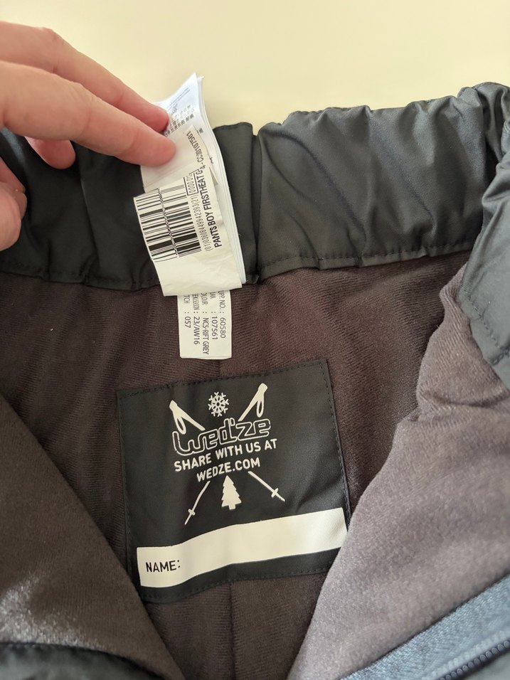 Siyah Erkek çocuk  Kayak Pantolonu Fermuarlı - Görsel 5