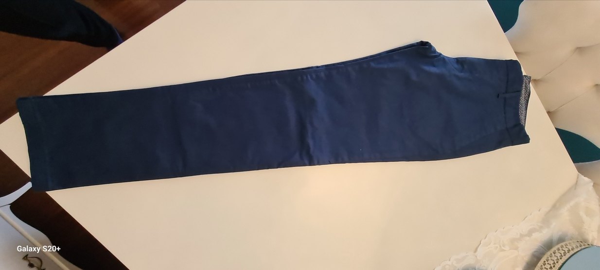 Lacivert Erkek Kemerli Denim Pantolon - Görsel 2