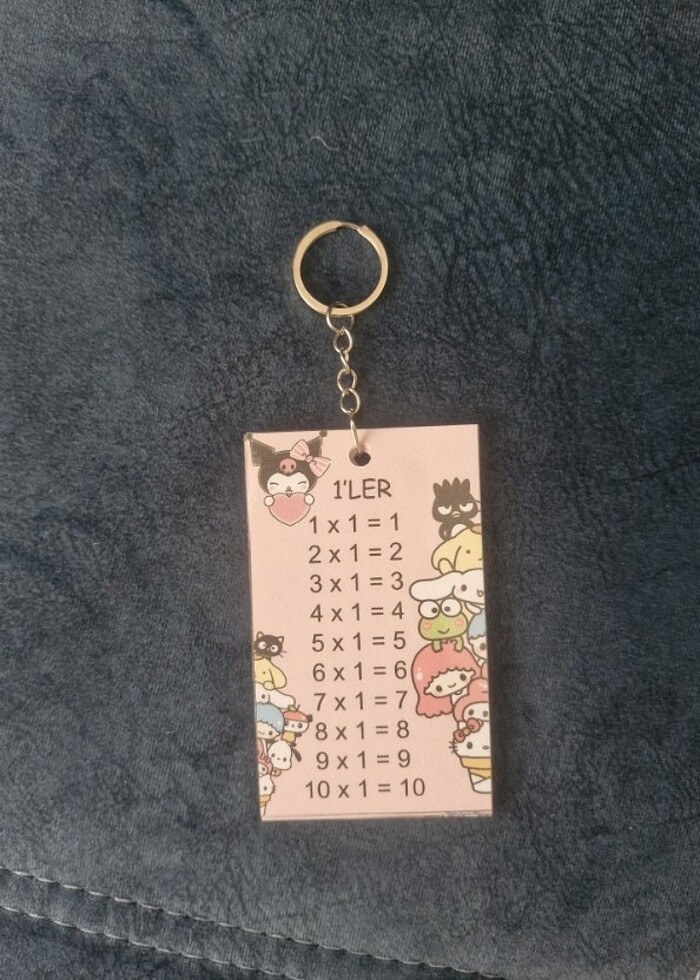 Çarpım Tablolu Anahtarlık - Görsel 2