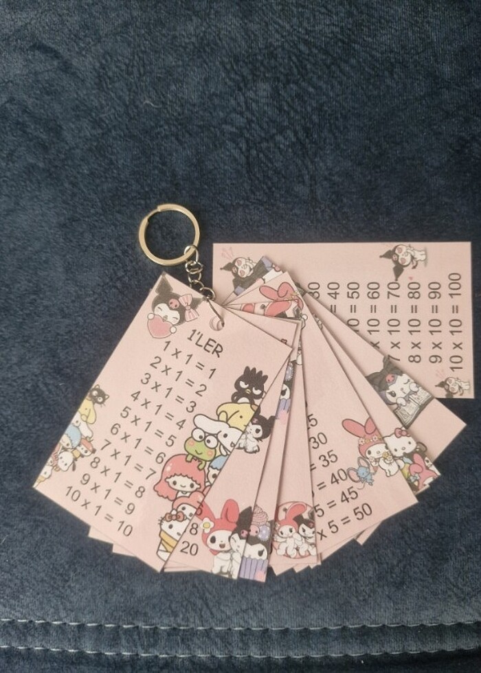 Çarpım Tablolu Anahtarlık - Görsel 3