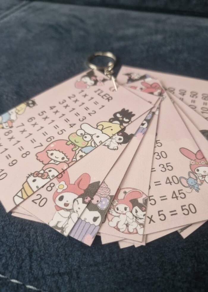 Çarpım Tablolu Anahtarlık - Görsel 4