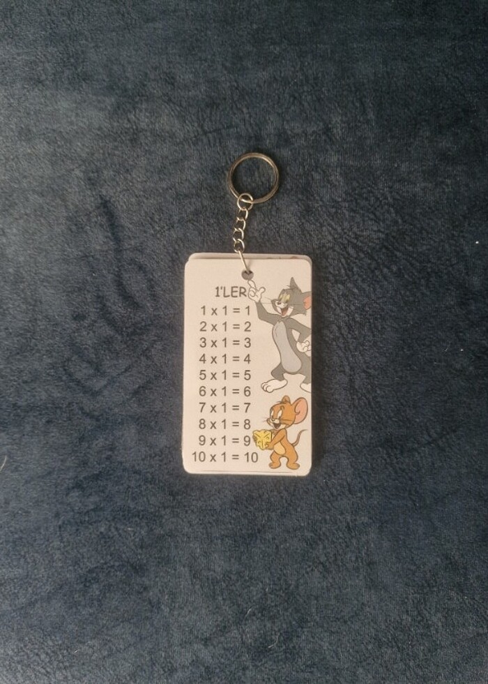 Çarpım Tablolu Anahtarlık - Görsel 2