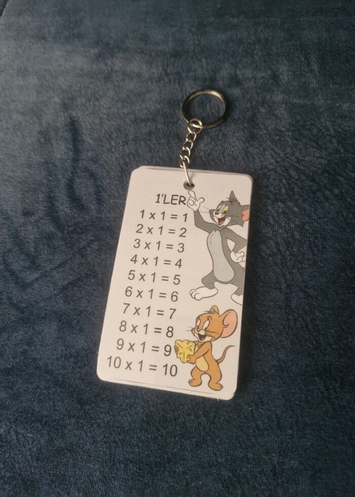 Çarpım Tablolu Anahtarlık - Görsel 3