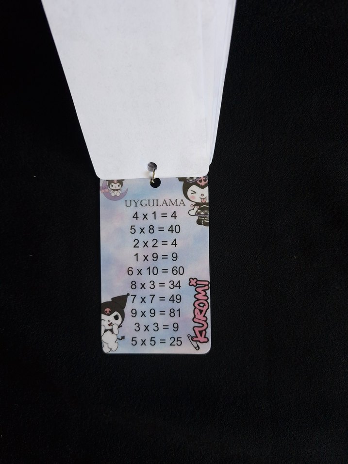 Çarpım Tablolu Anahtarlık - Görsel 2