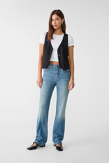 D98 Straight Fit Vintage Görünümlü Jean