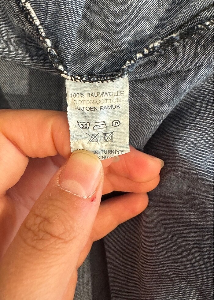 Tesettür kot elbise - Görsel 5