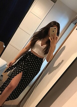 Trendyolmilla yırtmaçlı uzun etek