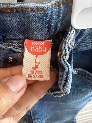 18-24 Ay Beden mavi Renk Koton baby kot pantolon 1,5-2 yaş
