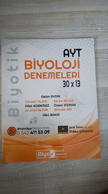 Ayt biyoloji deneme