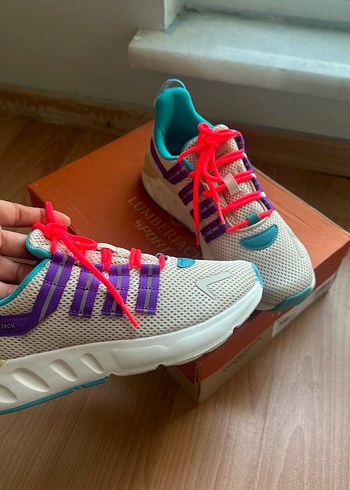 Lumberjack Renkli Dolgu Topuklu Elastik Spor Kadın Sneakers
