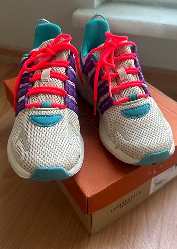 Renkli Dolgu Topuklu Elastik Spor Kadın Sneakers