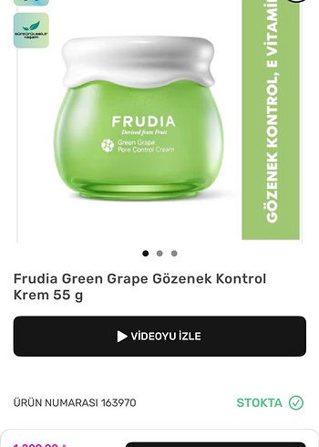 Frudia Green Grape Gözenek Kontrol Krem 55 g - Görsel 2