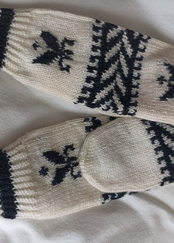 Bohem Gri Beyaz çocuk çorabı - Görsel 2