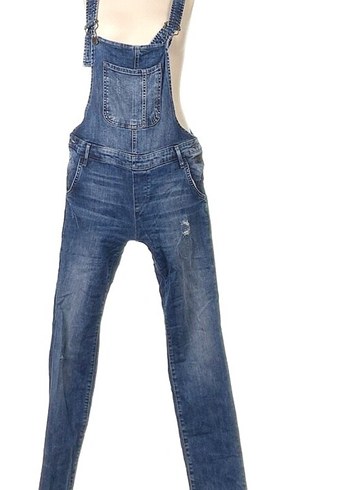 Mavi Denim Kadın Uzun Askılı Tulum