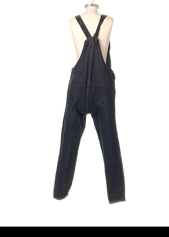 universal Beden Gri Kadın Denim Tulum iki kol arası 46cm boy 146 cm